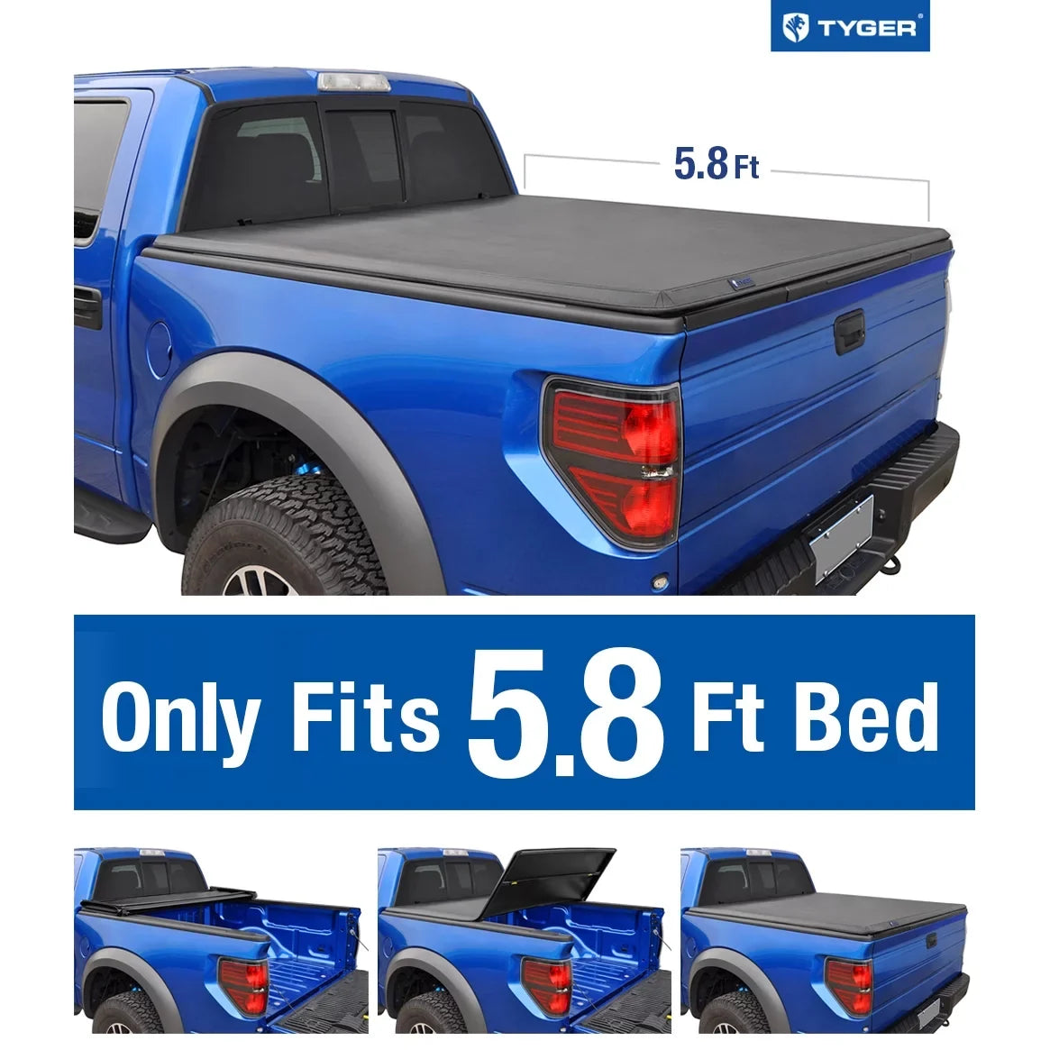 '-BC3D1015 Tri-Fold Pickup Tonneau Cover Fits 2009-2016 Dodge Ram 1500 5.8 feet (69.6 inch) Trifold Truck Cargo Bed Tonno Cover ( For Stepside) 2010 2011 2012 2013 2014 2015