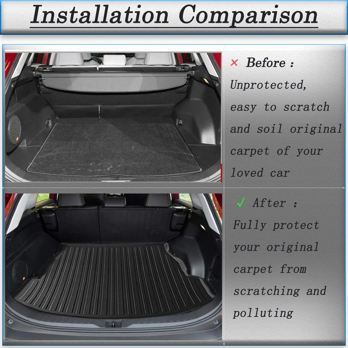 Cargo Mats Cargo Liner Protection For 2017-2022 Honda  All Weather No Hybrid