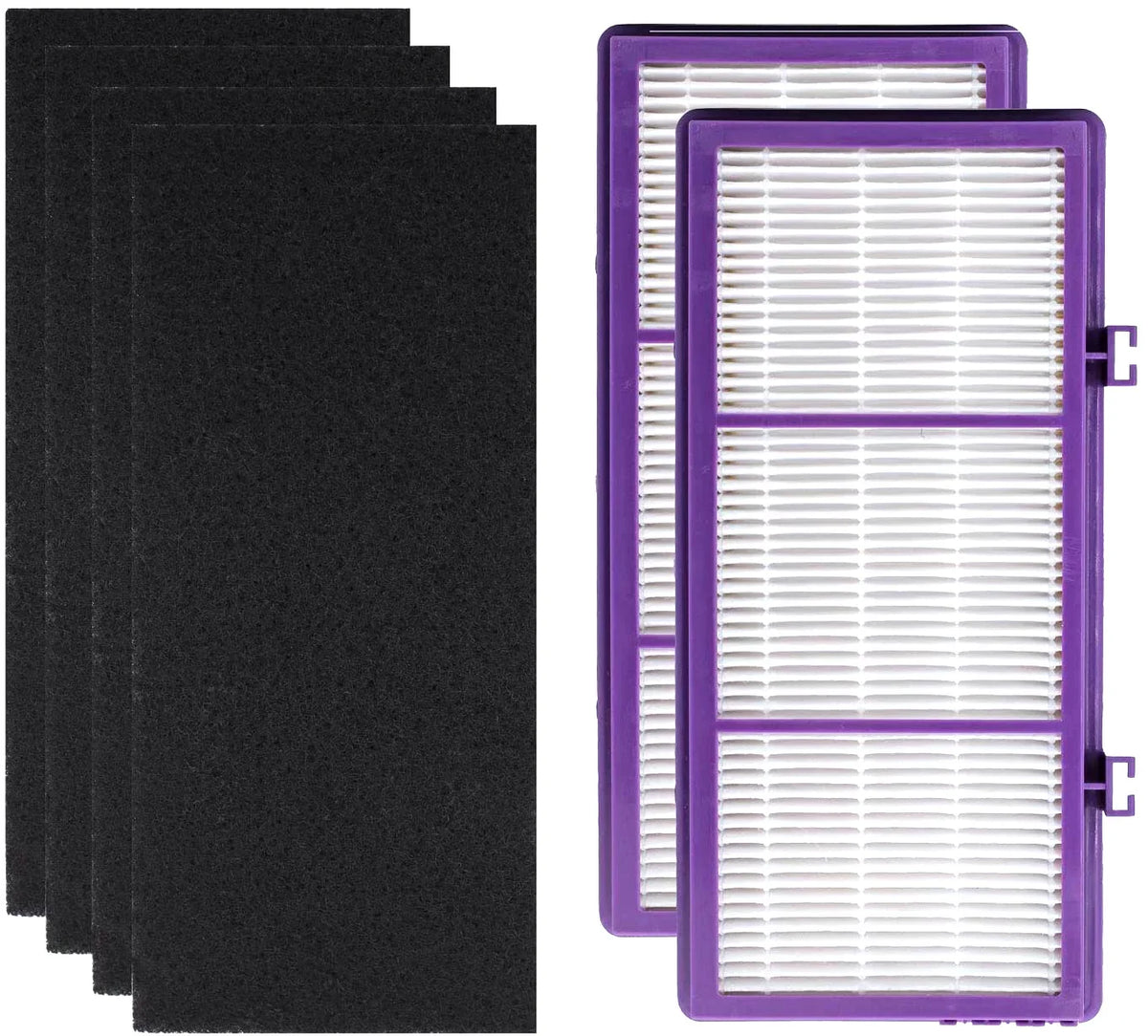 D Filter for Holmes AER1 HAPF300/HAP30 (4 Pack + 8 Pre-Carbon Sheet)