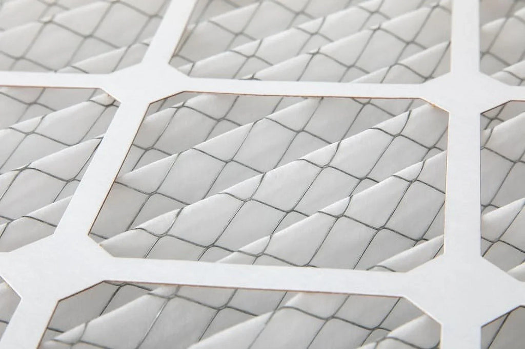6 Pack of 14x25x1  13 Pleated Air Filters by Glasfloss. Actual Size: 13-1/2 x 24-1/2 x 7/8