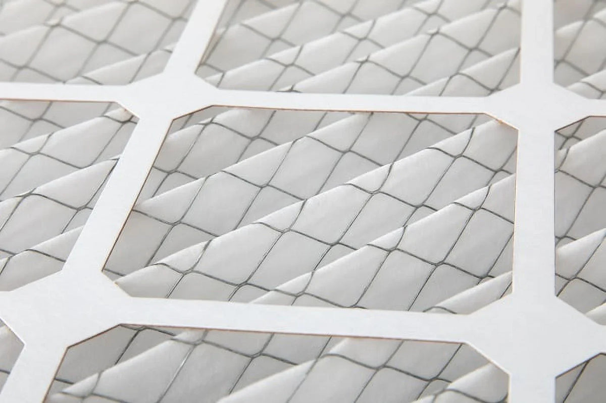 6 Pack of 14x25x1  13 Pleated Air Filters by Glasfloss. Actual Size: 13-1/2 x 24-1/2 x 7/8