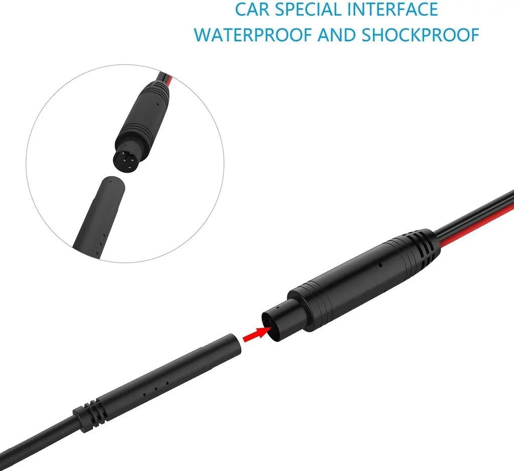 CAM108 Backup Camera License Plate  Night Vision Rear View 170° Angle Waterproof Compatible with Pioneer Car Radio -100BT -WT8600NEX -160BT DMH1770NEX -120BT -210EX -2550NEX