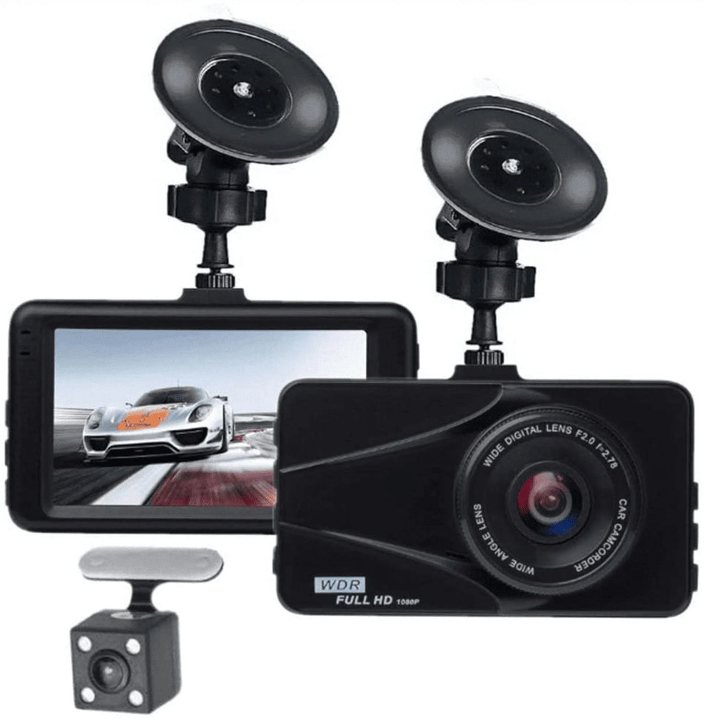 T670 Plus  Dash Cam For vans front Dual Travel Recorder Full  3"  Screen 170° Wide Angle, , G-Sensor, Loop Recording Motion Detection Excellent Video Images