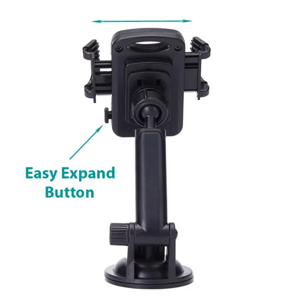 Premium Car Mount Holder Windshield Dash Cradle Window Glass Swivel Cradle Strong Suction  for Motorola Moto E  E4 , G4 Play, G5  (XT1687) X 2 (2nd Gen) Z Play Droid Z2 Force Play