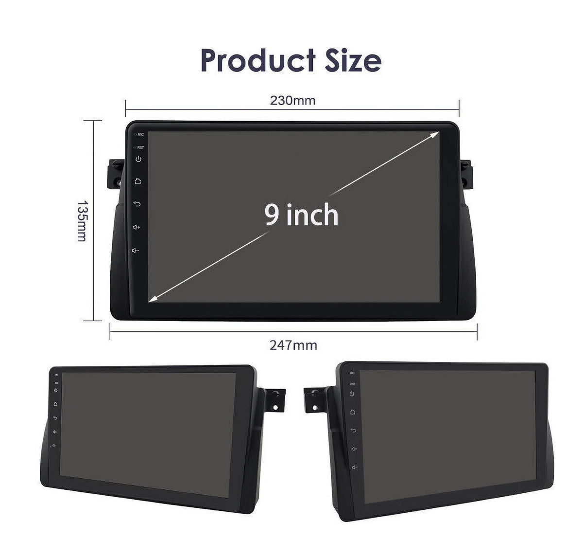 Android 12 Car Radio Stereo for  E46 M3 9 inch Touch Screen 2+32GB   Apple Carplay Android Auto     Bluetooth