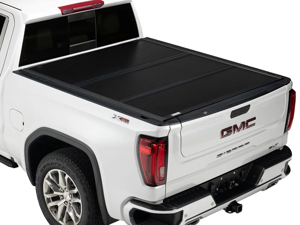 Gator by RealTruck  Hard Tri-Fold Truck Bed Tonneau Cover | GC14019 | Compatible with 2014 - 2018, 2019 Ltd/Lgcy Chevy/ Silverado/Sierra Limited 1500 6' 7" Bed (78.9")