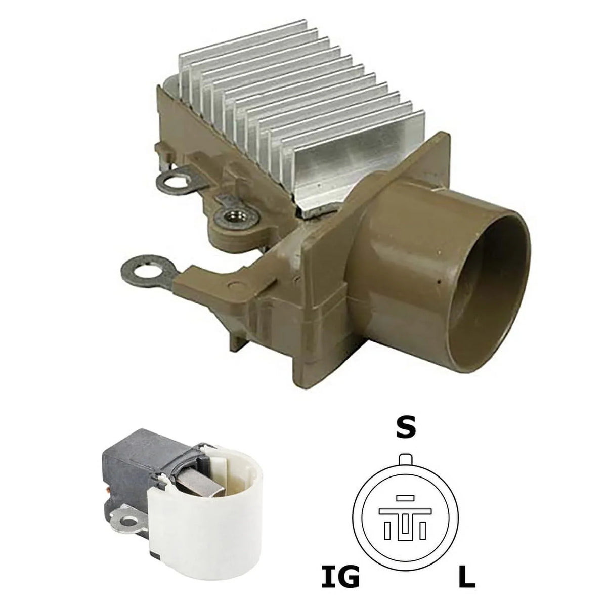 New 12V Regulator Kit Compatible With Cat Denso  Mercury Sierra Marine Engine And Various Models 1994 1995 1996 1997 1998 1999 2000 By Part Numbers IN277 1260001770