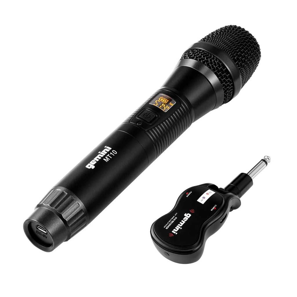 (2) Gemini -1500P 15" Active Speakers with -M100 Single Channel  Microphone Package