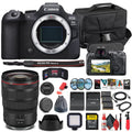 Canon  R6 Mark  Mirrorless Camera (5666C002) + Canon  24-70mm Lens + 64GB Memory Card + Case + Corel Photo Software + 2 x LPE6 Battery + External Charger + Card Reader + More