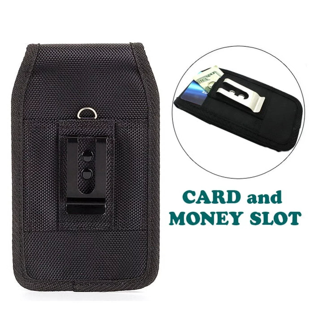 Rugged Case Belt Holster w Retractable White Type-C  Cable Charge Sync Power Wire D1A for Blackberry Motion -  G9, Vivo  Plus - Coolpad Legacy - Google Pixel  3a  3  2