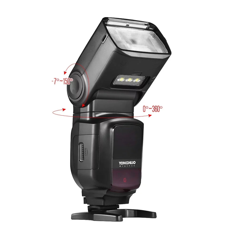 YN968N  Wireless  Speedlite Flash with Built-in 5600K  Light - 1/8000s  for Nikon  Cameras, Compatible with YN622N YN560 Wireless System