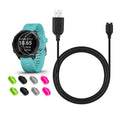 for Garmin Forerunner 245/Approach S60 Charger, Charging Clip Sync Data Cable and 2Pcs  Tempered Glass Screen