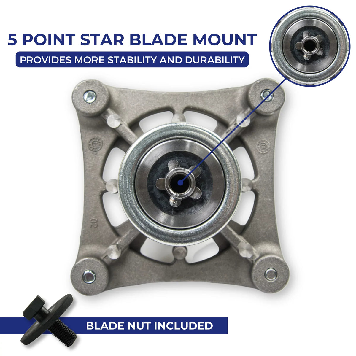 Jeremywell Spindle Assembly Replaces  Husqvarna 532187292 532192870 46" 48" 54"  (2PCs)