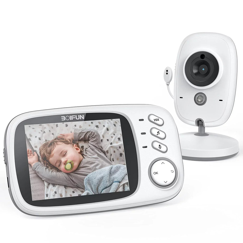 Baby Monitor with Camera and Audio, No WiFi,  Mode, Night Vision, 3.2''  Screen, Two-Way Audio, Baby Camera