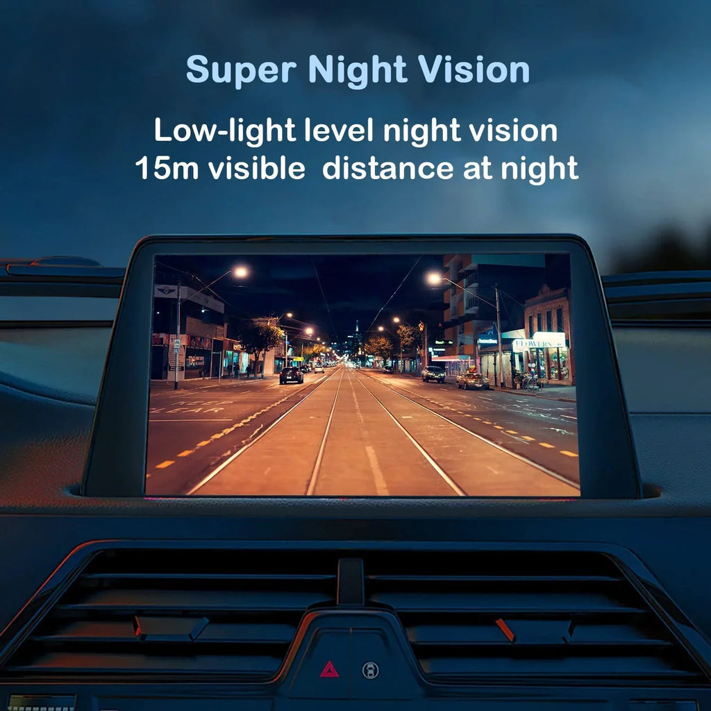 CAM108 Backup Camera License Plate  Night Vision Rear View 170° Angle Waterproof Compatible with Pioneer Car Radio -100BT -WT8600NEX -160BT DMH1770NEX -120BT -210EX -2550NEX