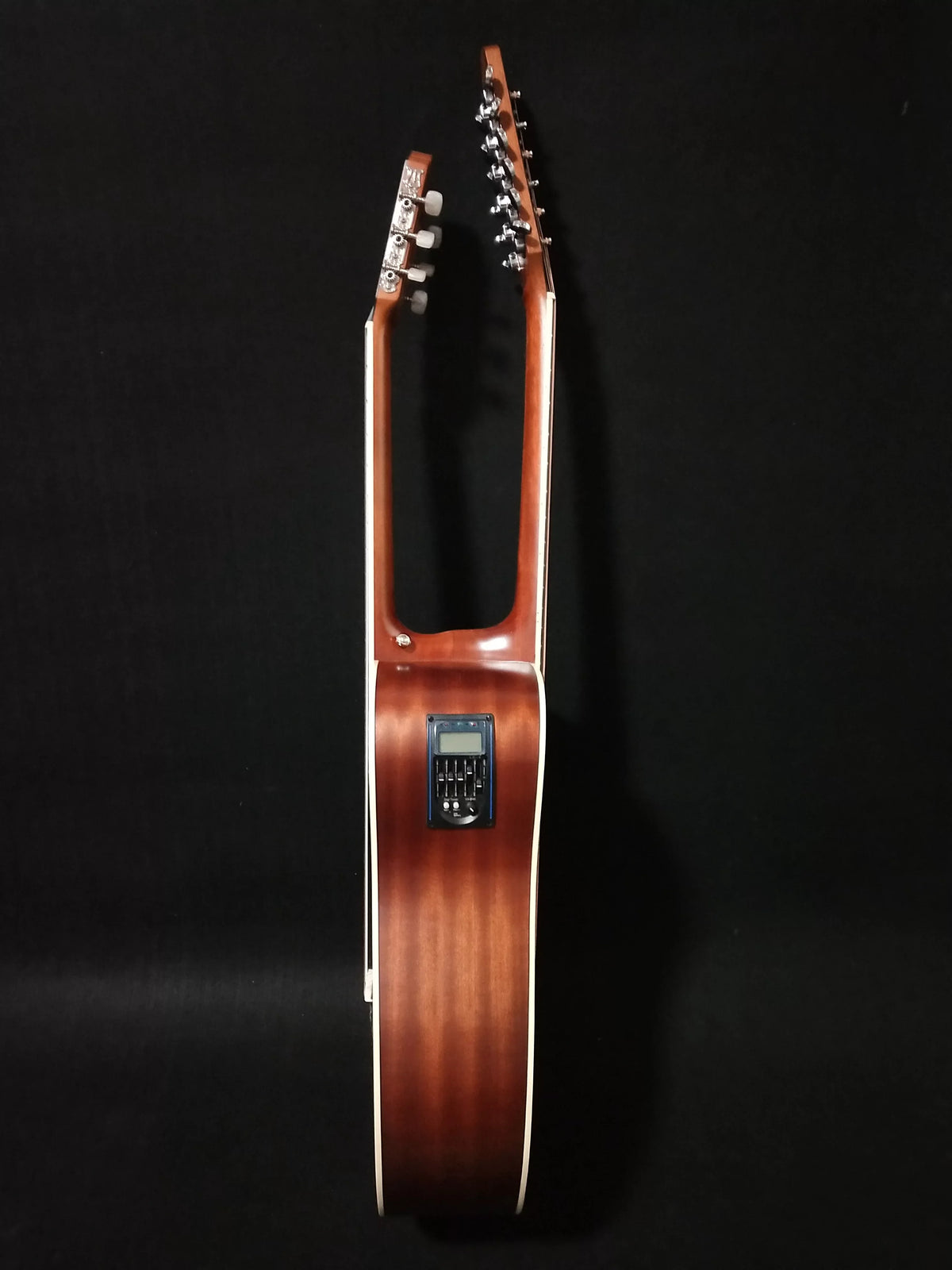 12/6 Strings Acoustic Double Neck, Double Sided Busuyi Guitar 2021  Sunset