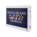 Jekyll Island, Georgia, Nautical Flags (19x27 inches, Premium 500 Piece Jigsaw Puzzle for Adults and Family, Made in )