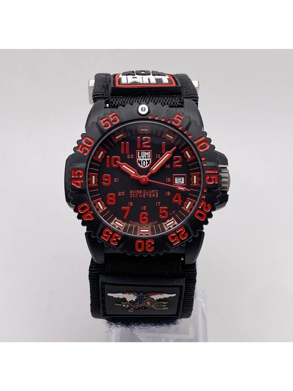 Pre-owned Luminox Navy Seal Colormark 44mm Carbon Watch .3065 (Good)