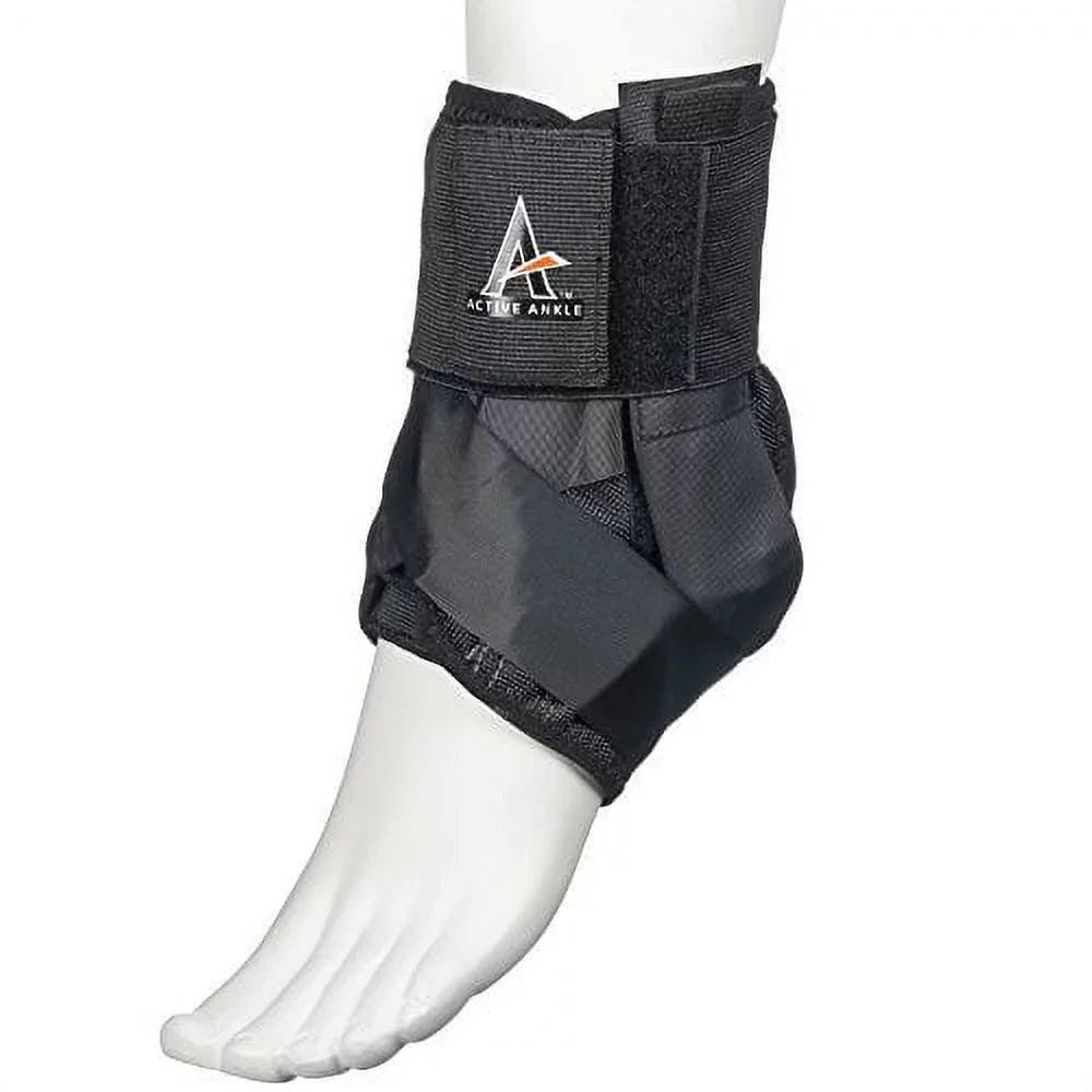 Active Ankle AS1 Pro Lace-Up Ankle Brace, Black, -Large