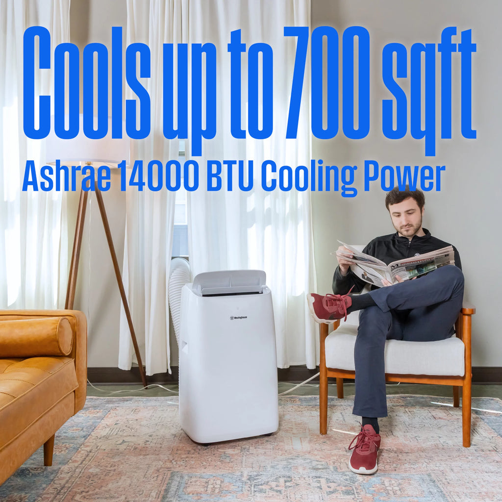 Westinghouse 14,000  Portable Air Conditioner with Dehumidifier with Remote & Smart App, up to 700 Sq Ft