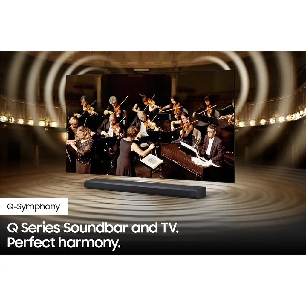Samsung -Q600A 3.1.2ch Soundbar w/ Dolby Atmos / :X (2021) -Q600A/ with Wireless Active Subwoofer Bundle with Extended Protection Plan + 2x Deco Gear  Cables + Streaming Software Kit