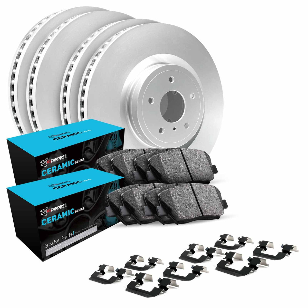 R1 Concepts Wdwh2 59053 R1 Concepts Brake Rotor Carbon Coated With Ceramic Pads Fits select: 2000   /, 1999