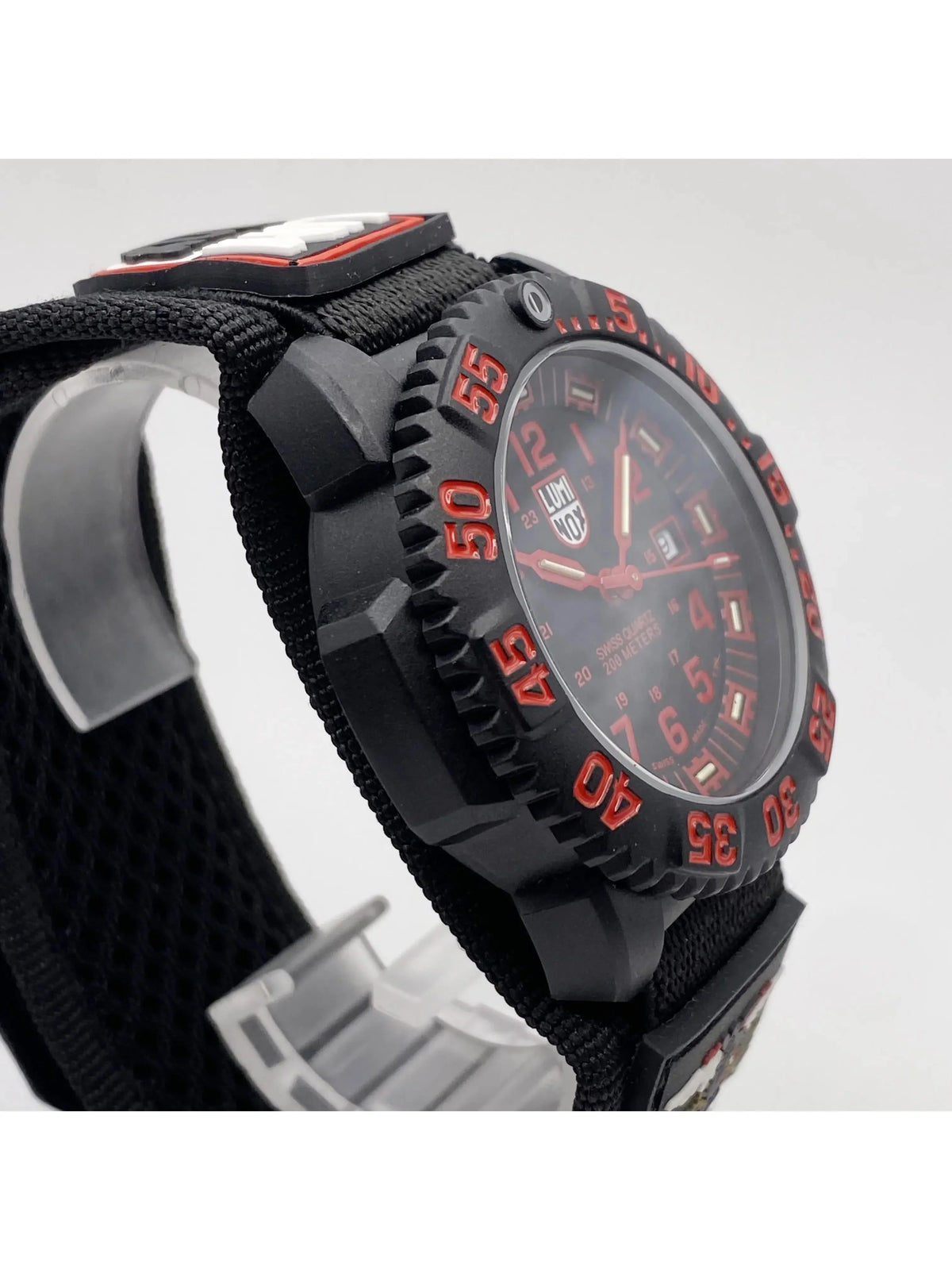 Pre-owned Luminox Navy Seal Colormark 44mm Carbon Watch .3065 (Good)