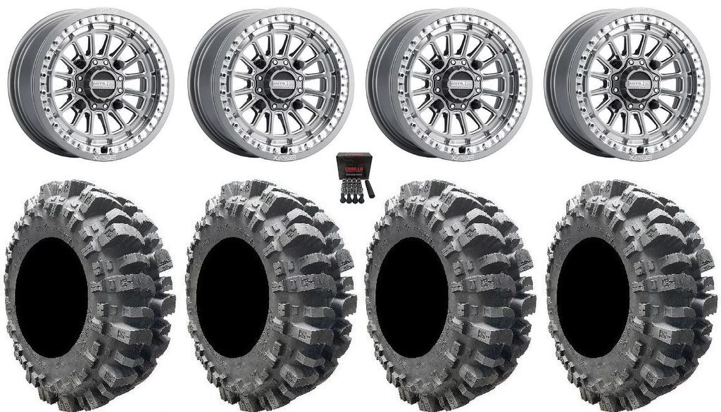 MetalFX Delta Bdlk  15" Wheels Gm 31" Bogger Tires Can-Am Maverick X3 / Honda Pioneer 1000 / Talon