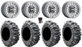 MetalFX Delta Bdlk  15" Wheels Gm 31" Bogger Tires Can-Am Maverick X3 / Honda Pioneer 1000 / Talon