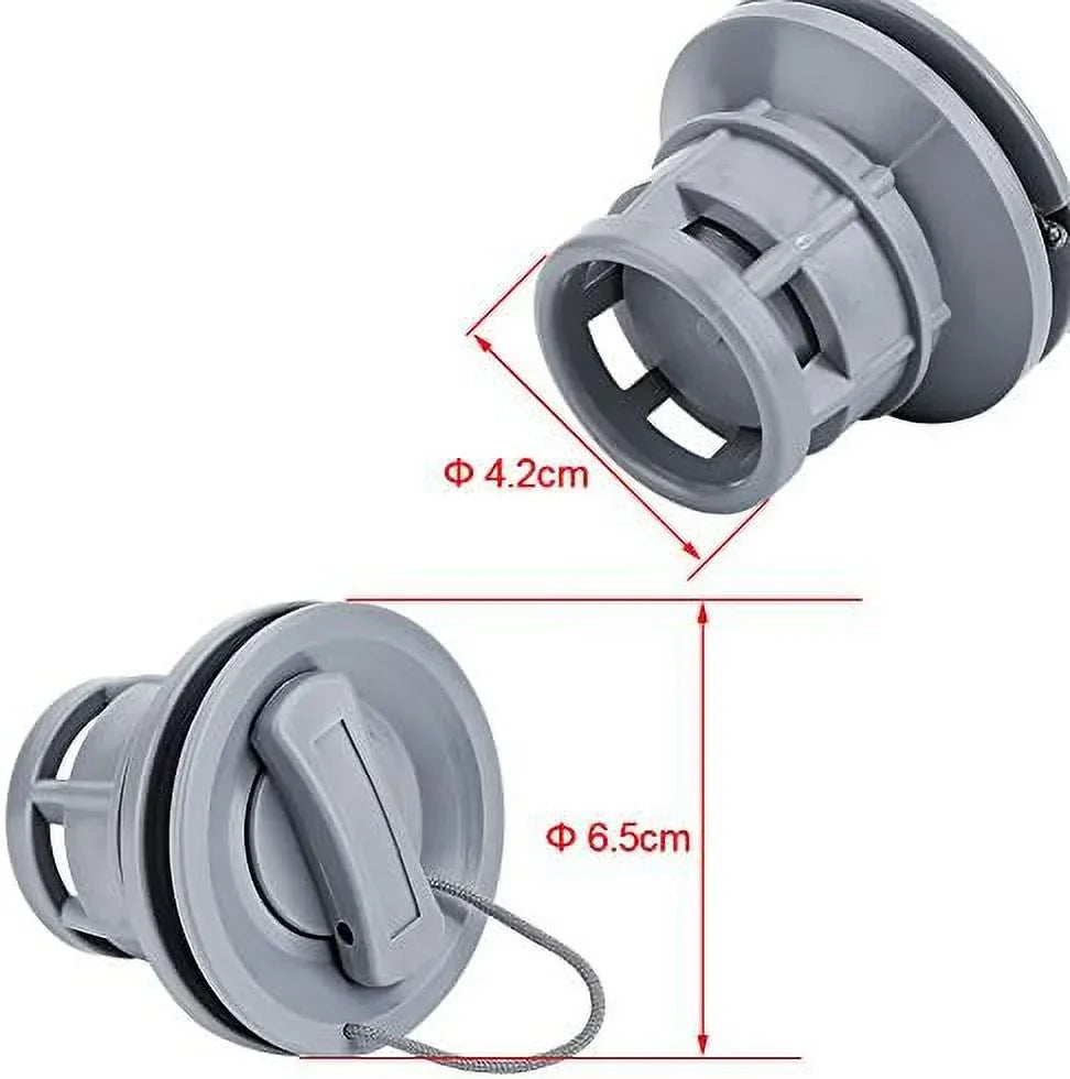 Boat Air Valve, Air Plugs  Durable Air Gas Valve Cap Replacement for Inflatable Boat Dinghy Kayak Canoe