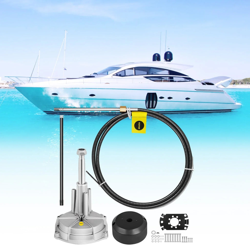Boat Steering Cable 14' Outboard Rotary Steering Kit