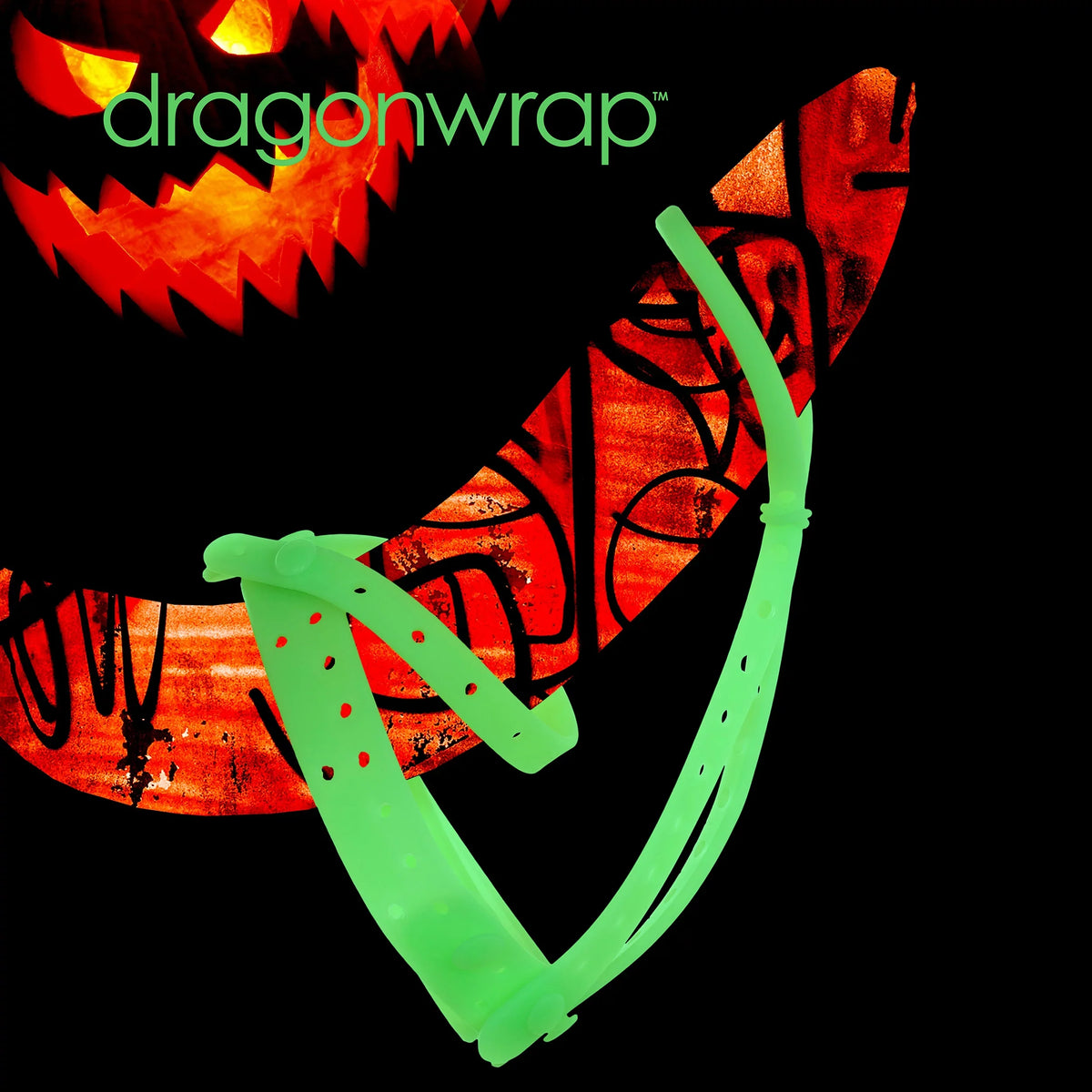 3/4" Dragonwrap Glow in the Dark Green - Reduce Shrinkage & Eliminate Turtling,  Mens Underwear, Sexy Swimsuit, Mens Bikini, Bikini Thong