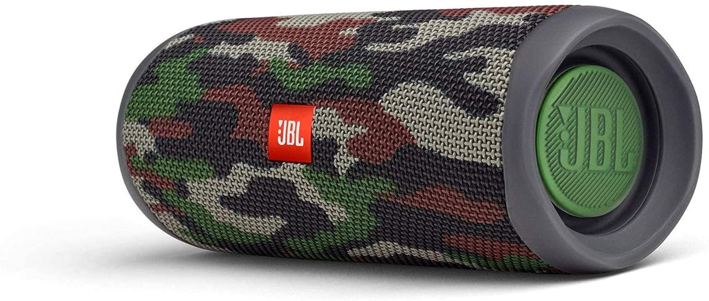 Flip 5 Waterproof Portable Wireless Bluetooth Speaker Bundle with Hardshell Protective Carrying Case (Camo)