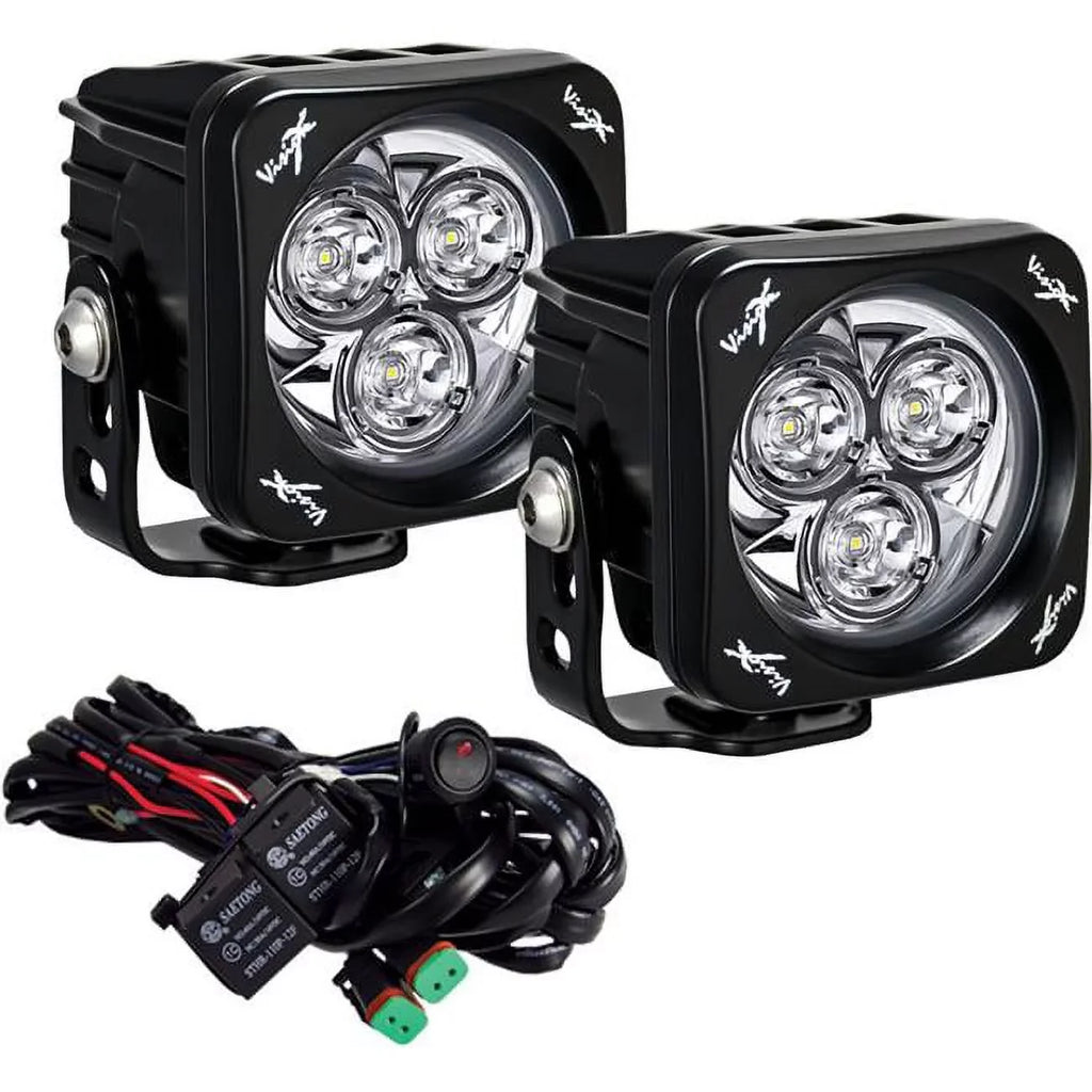 Vision X Lighting CG2-OPM310KIT 3.0 in. Square 3  Cannon CG2 Lights - Pack of 2
