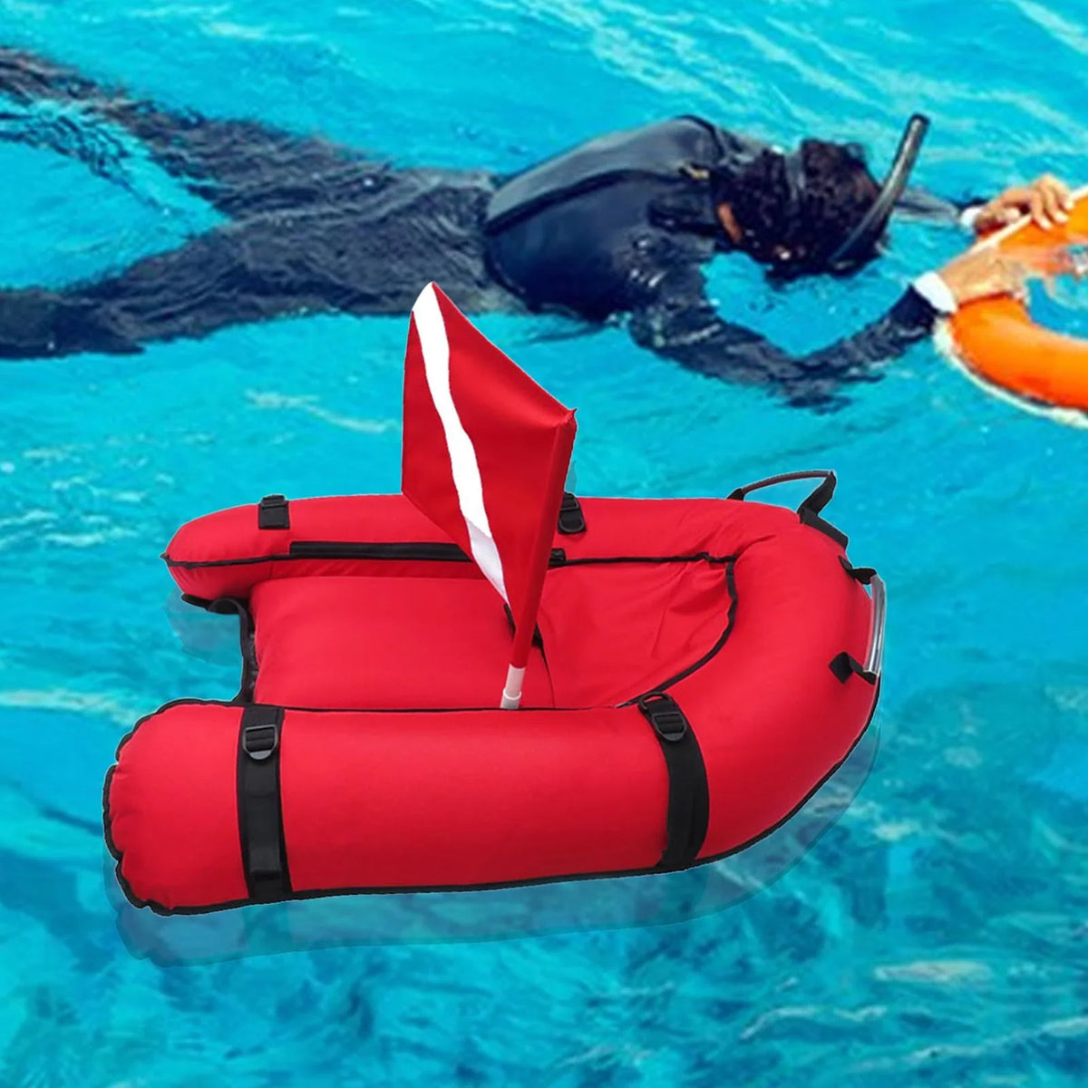 Diving Float Buoy Scuba Dive Flag Float Diving Safe Portable Dive Buoy Inflatable for diving Snorkeling Underwater Sports
