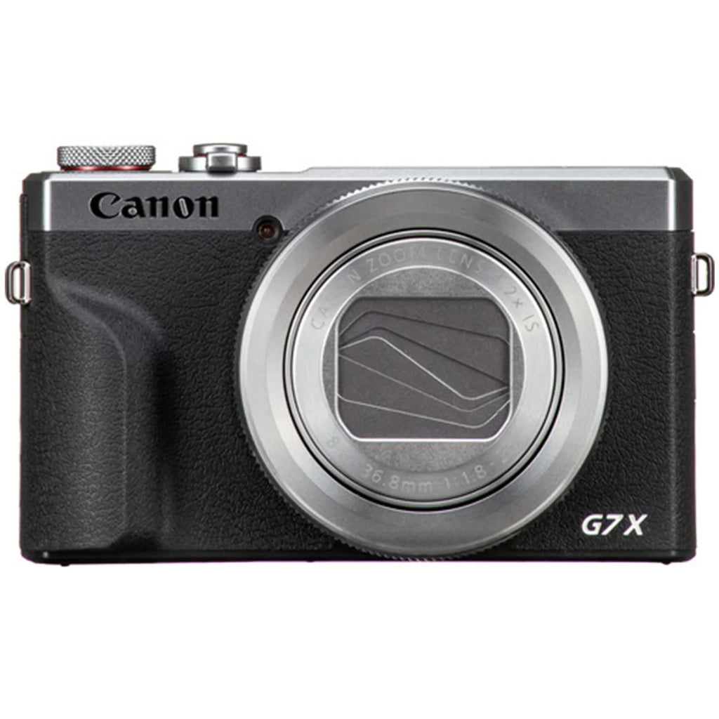 Canon PowerShot G7 X Mark  Digital Camera (Silver) with 2 Pieces SanDisk 64GB Memory Card + Case + Tripod + ZeeTech Professional Bundle