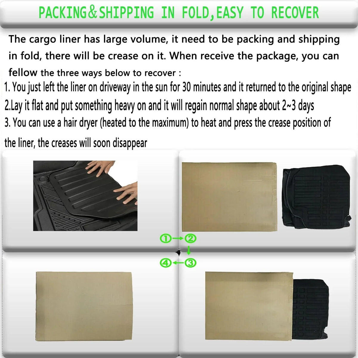 Cargo Mats Cargo Liner Protection For 2017-2022 Honda  All Weather No Hybrid