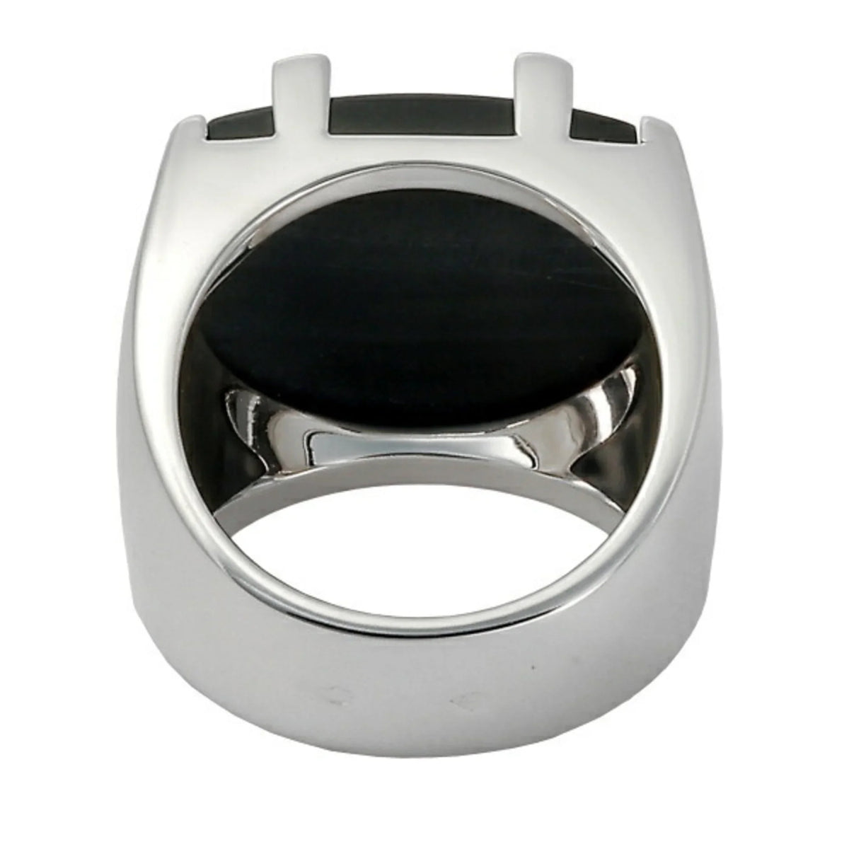 Pre-Owned Cartier Kiss of the Dragon Tiger Eye K18WG White Gold Ring (Good)