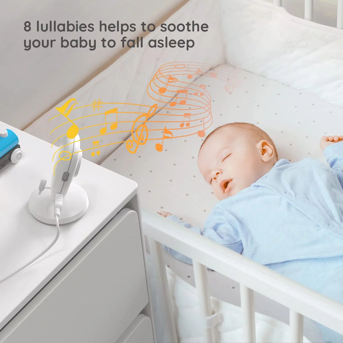 Baby Monitor with Camera and Audio, No WiFi,  Mode, Night Vision, 3.2''  Screen, Two-Way Audio, Baby Camera