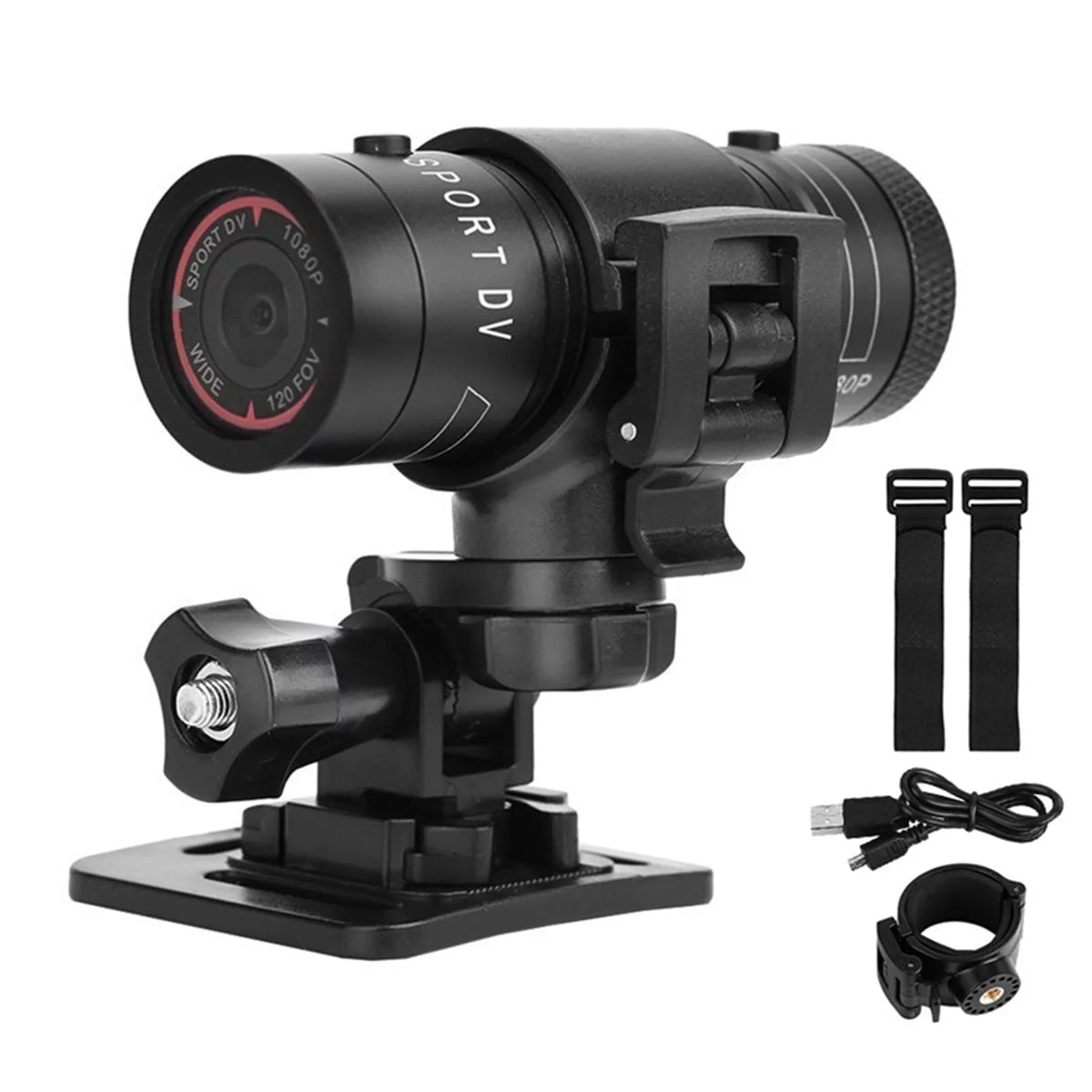 Dazzduo Camcorder,Wide Camera Waterproof 120° Wide Camera Helmet Camera 120° Camera Waterproof Camera Waterproof Camera Camera Outdoor Camera Camera 120° Wide Bike Helmet Camera