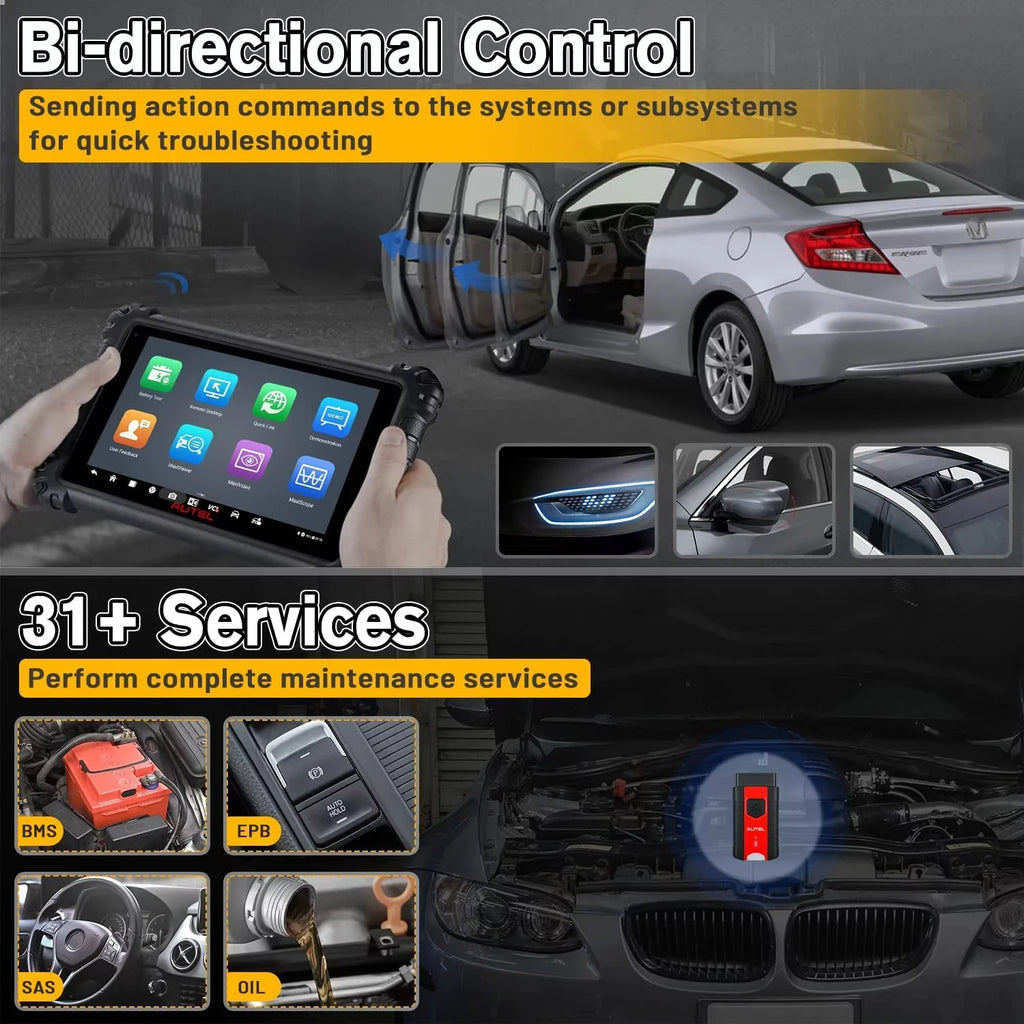 Autel MaxiSYS MS906 Pro Car Diagnostic Scanner, Upgrade of MS906BT/MK906BT,  Coding, Bi-Directional Control