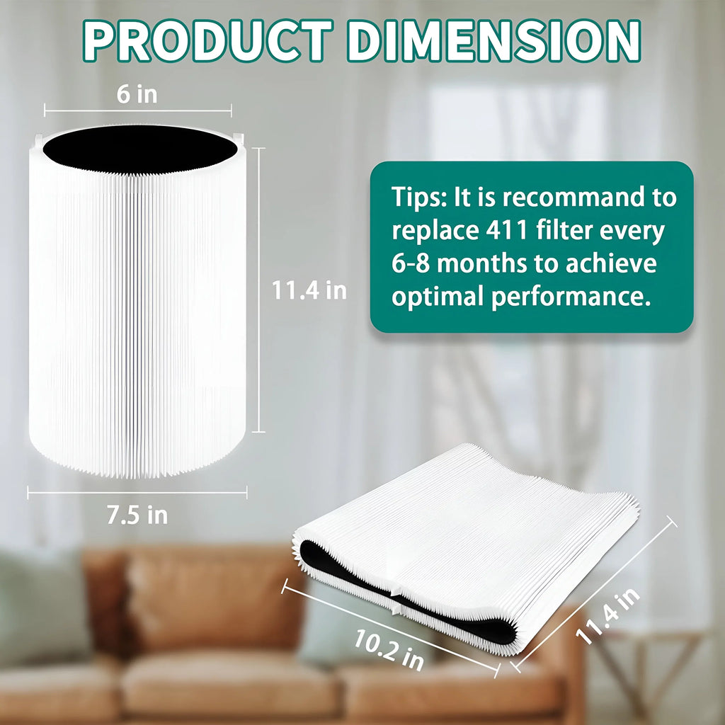 Blue Pure 411 Replacement Filter for  Blue Pure 411, 411+ & Mini Air Purifier