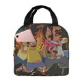 Adventure Bob's Burgers Portable Lunch Bag For Adult And Kids Reusable Lunch Box Insulated Thermal Cooler Bento Bag For School Picnic Office