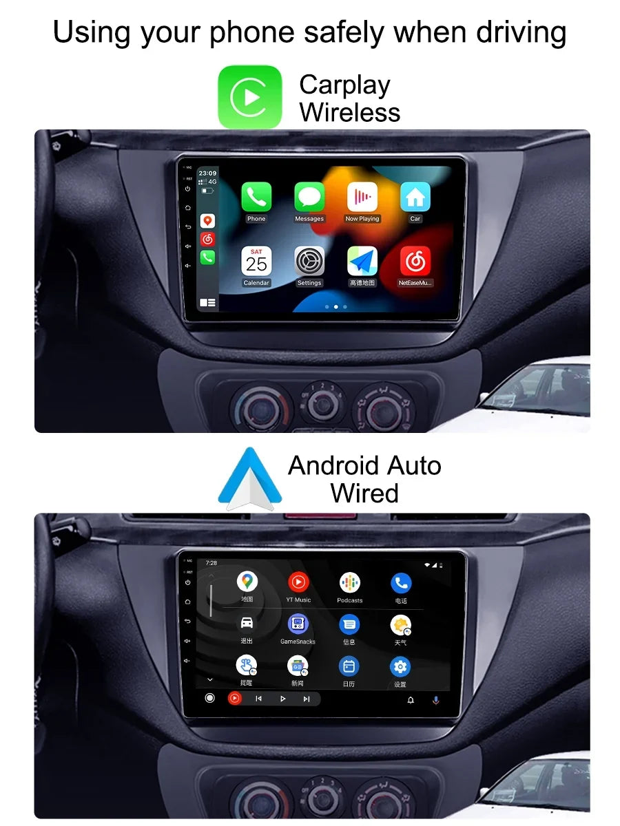 Carplay Car Radio Stereo For Mitsubishi Lancer 9  2000 - 2010  Navi Android Screen With Bluetooth Android Auto