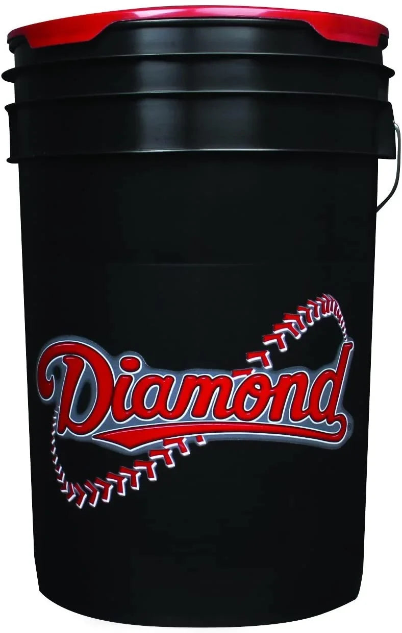 Diamond -1  Baseballs 60 (Five Dozen) and Cushion Lide Bucket