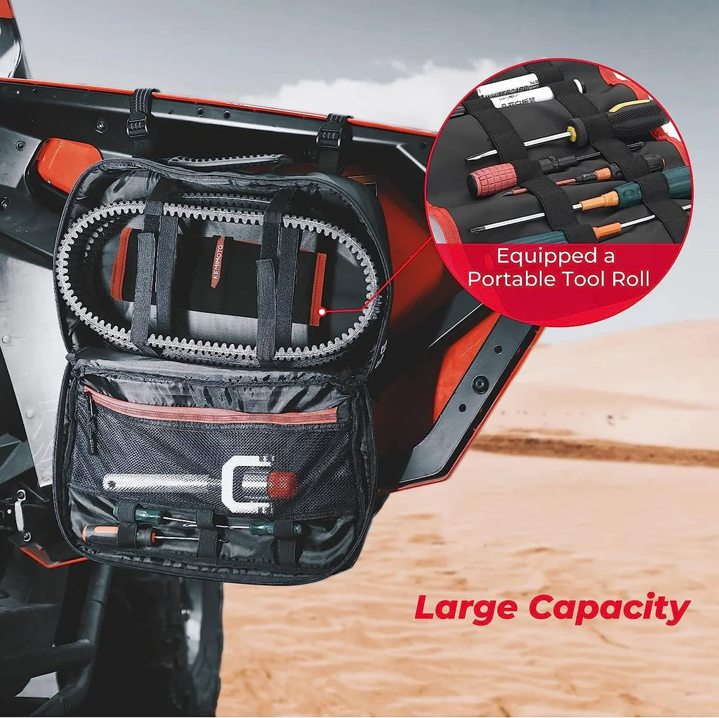 Kemimoto  Drive Belt Clutch  Storage Bag  Tool Organizer Tool Bag Compatible with Can Am X3 Outlander Polaris  Ranger