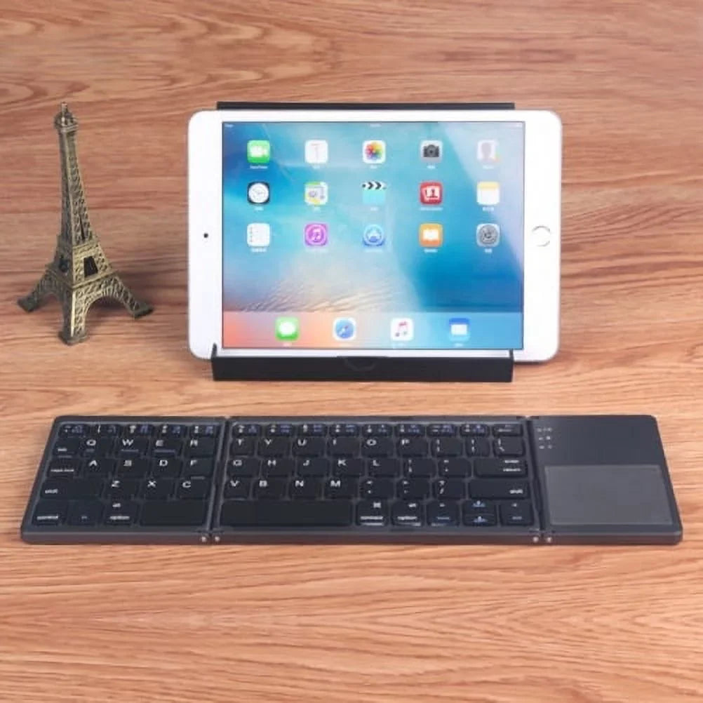 Rechargeable Folding Wireless Keyboard Portable Compact Y1K for iPad Pro 12.9 (2019) 10.5 9.7 4 3 2 -  Zenfone V Live Max Plus M1,  Phone,  5z 5Q 4 Pro, Google Nexus 2 7