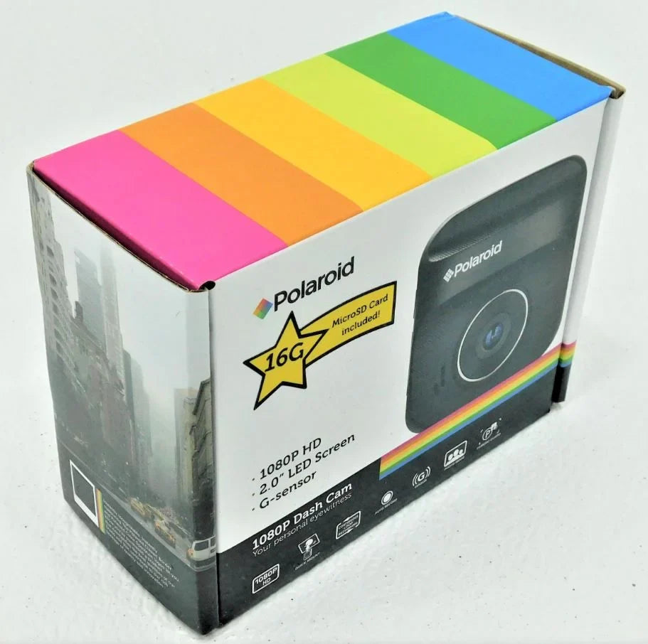 Polaroid 1080P -E73H  Dash Cam Car Dashcam 2"  Display Screen Black
