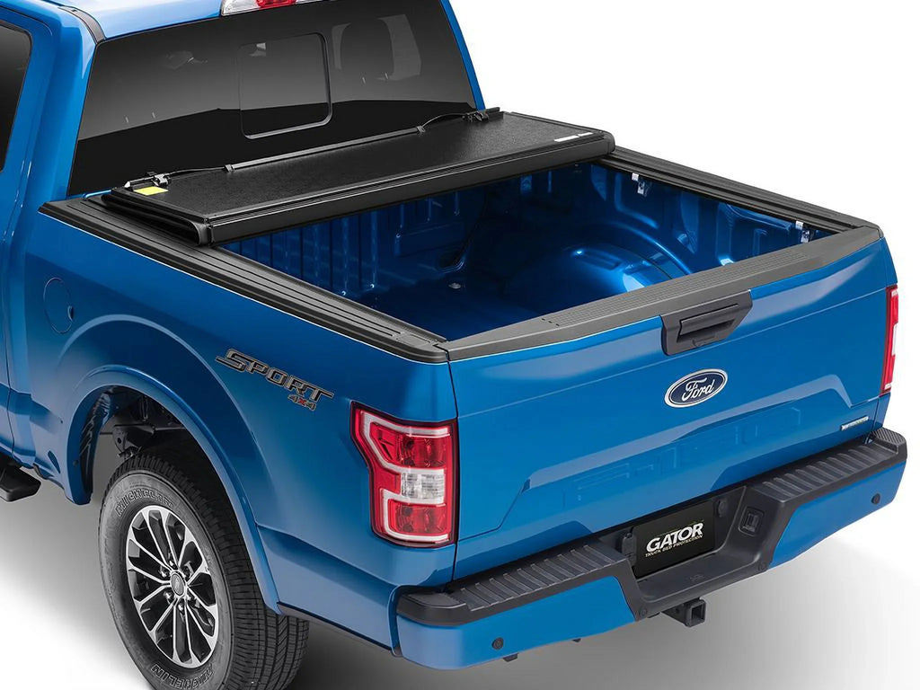 Gator by RealTruck  Hard Tri-Fold Truck Bed Tonneau Cover | GC14019 | Compatible with 2014 - 2018, 2019 Ltd/Lgcy Chevy/ Silverado/Sierra Limited 1500 6' 7" Bed (78.9")