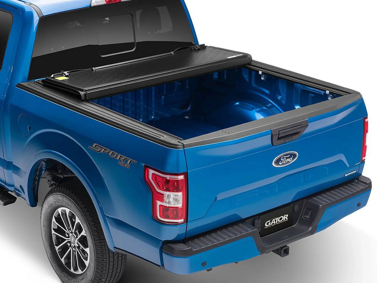 Gator by RealTruck  Hard Tri-Fold Truck Bed Tonneau Cover | GC14019 | Compatible with 2014 - 2018, 2019 Ltd/Lgcy Chevy/ Silverado/Sierra Limited 1500 6' 7" Bed (78.9")